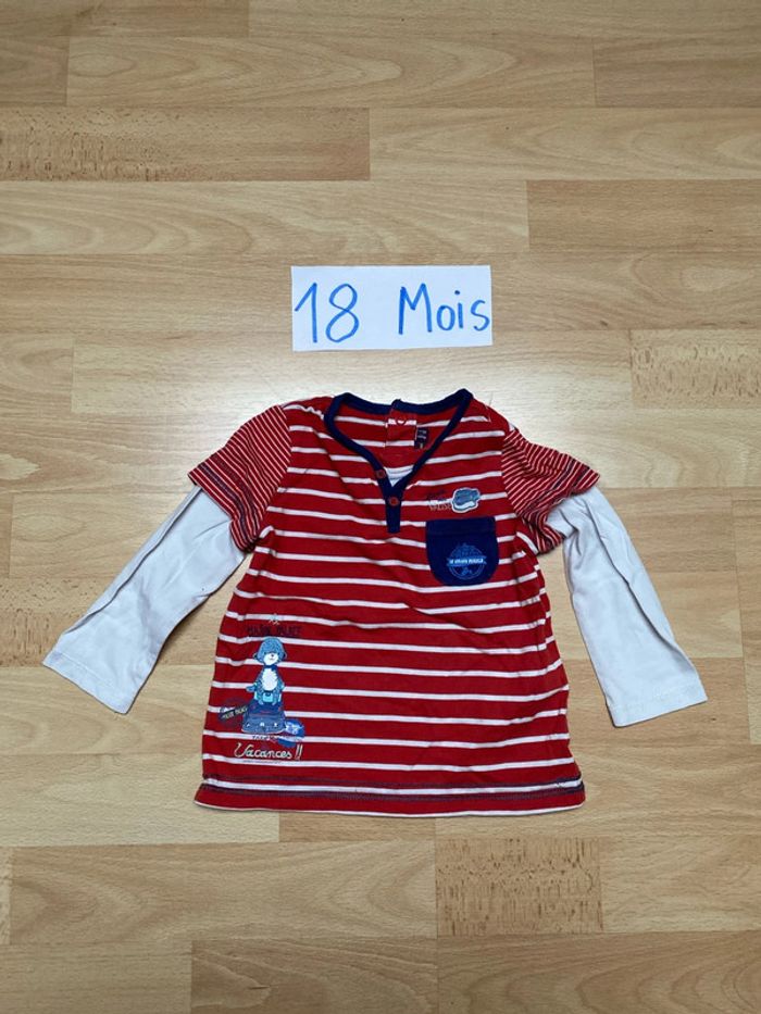 Tee-shirt manches longues 18 mois Sergent Major