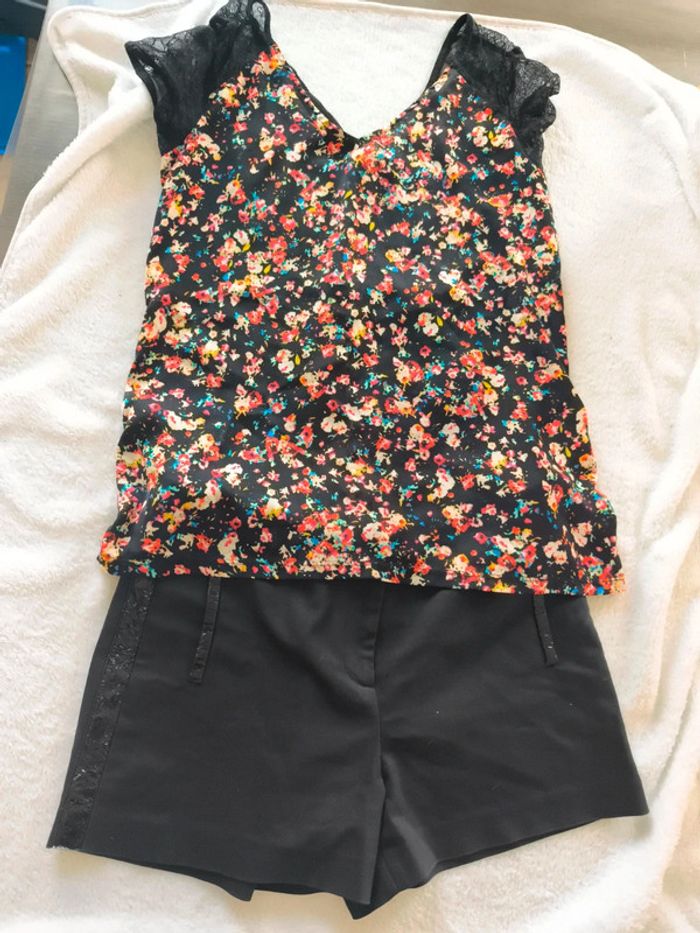 Short et tee shirt femme