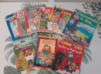 Lot de 10 livres j'aime lire j'apprends à lire ratus poche ect