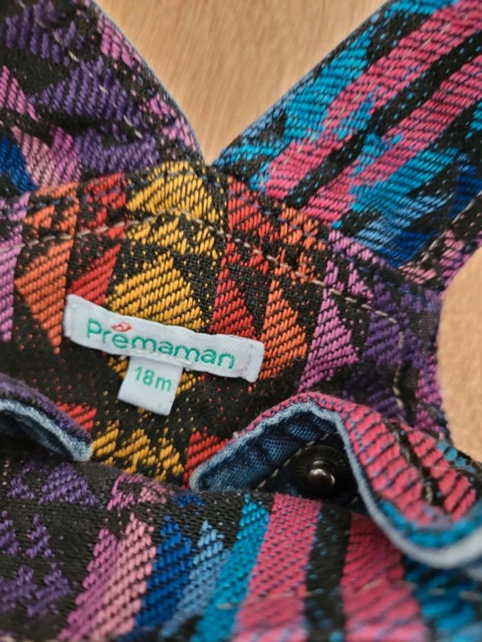 Salopette en jean Prémaman 18 mois - photo numéro 4