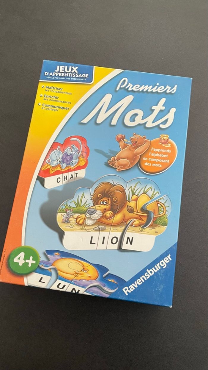 Ravensburger premiers mots alphabet lecture maternelle