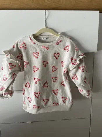Sweat cœur vertbaudet neuf 5 ans