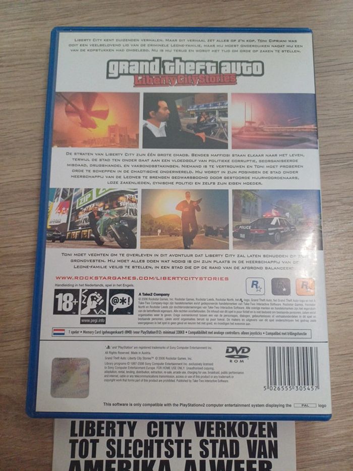 Gran Theft Auto (GTA) Liberty City Stories Playstation 2 (PS2) - photo numéro 3