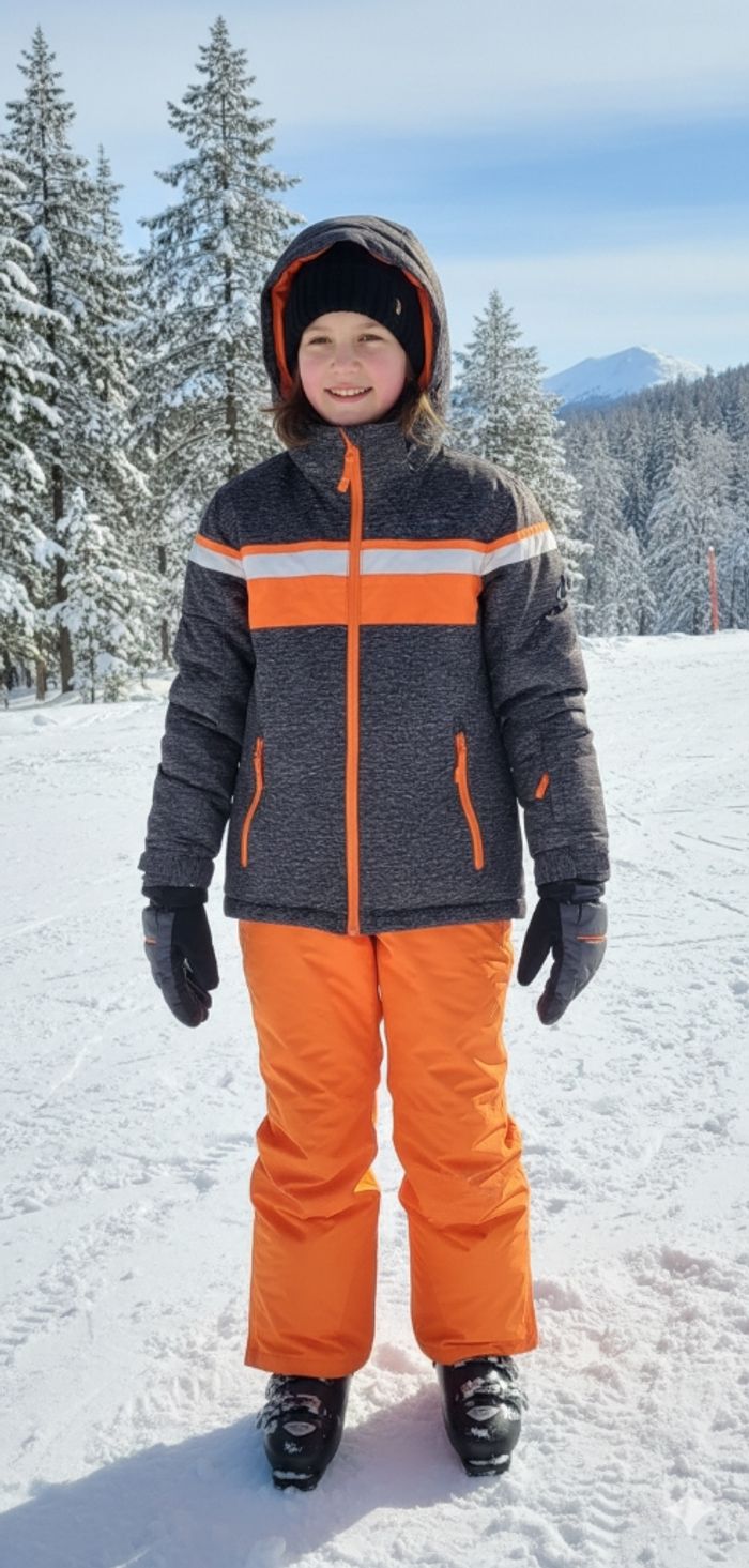 Ensemble de Ski McKinley Veste et Pantalon Rose Corail Fluo 10 ans