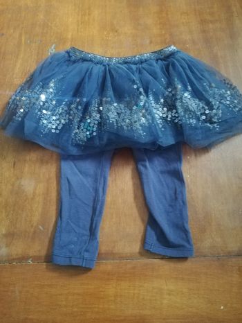 Jupe legging fille bleu marine 18 mois mes petits cailloux