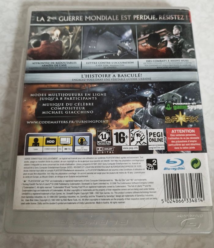 Jeu PS3 Turning Point Full of Liberty avec notices - photo numéro 2