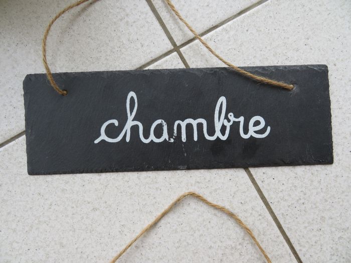 3 plaques en ardoise décoratives à accrocher - photo numéro 4