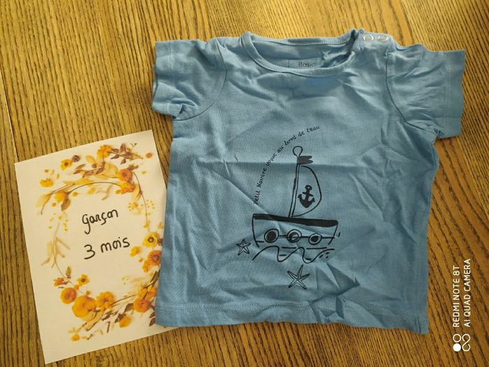 T shirt 3 mois