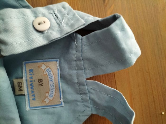 Salopette short et t-shirt 6 mois - photo numéro 2