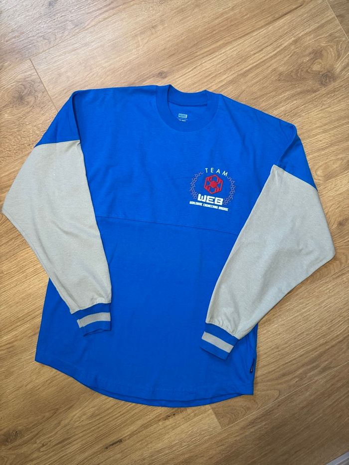 Spirit Jersey Marvel Avengers Campus Disneyland gris et bleu - photo numéro 2