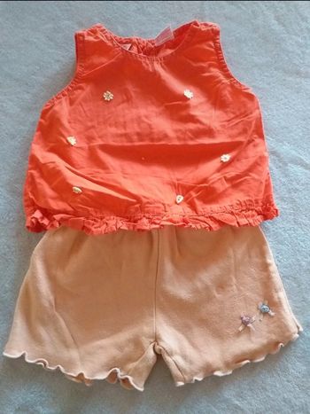 Débardeur et short 12 mois