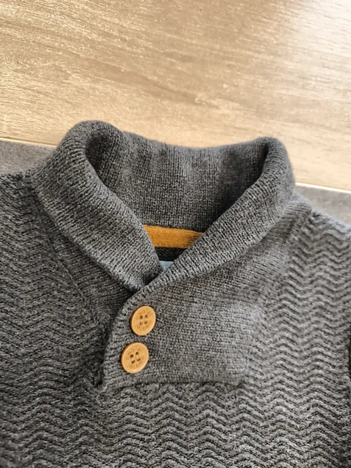 Pull épais col montant garçon 18 mois obaibi - photo numéro 4