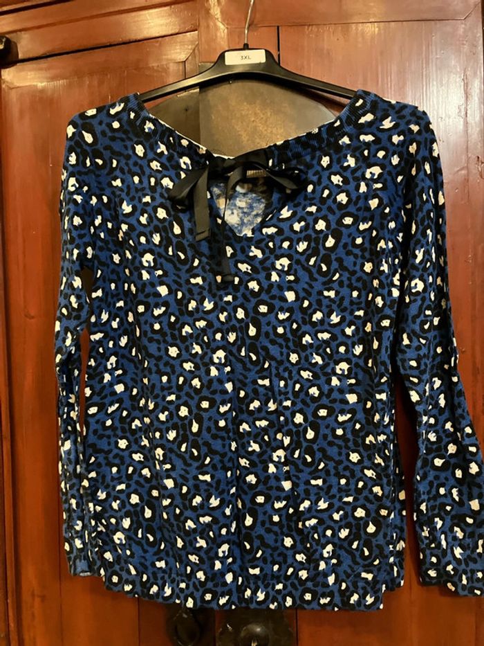 Morgan pull blouse taille L avec noeud