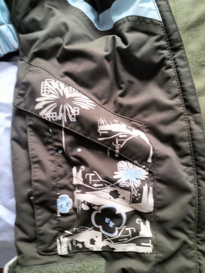 Veste ski Decathlon 10 ans kaki bleu - photo numéro 4