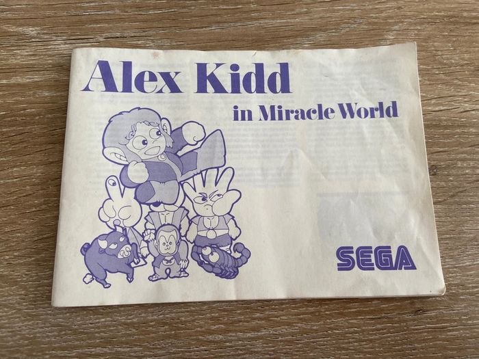 Notice alex kidd sega master system