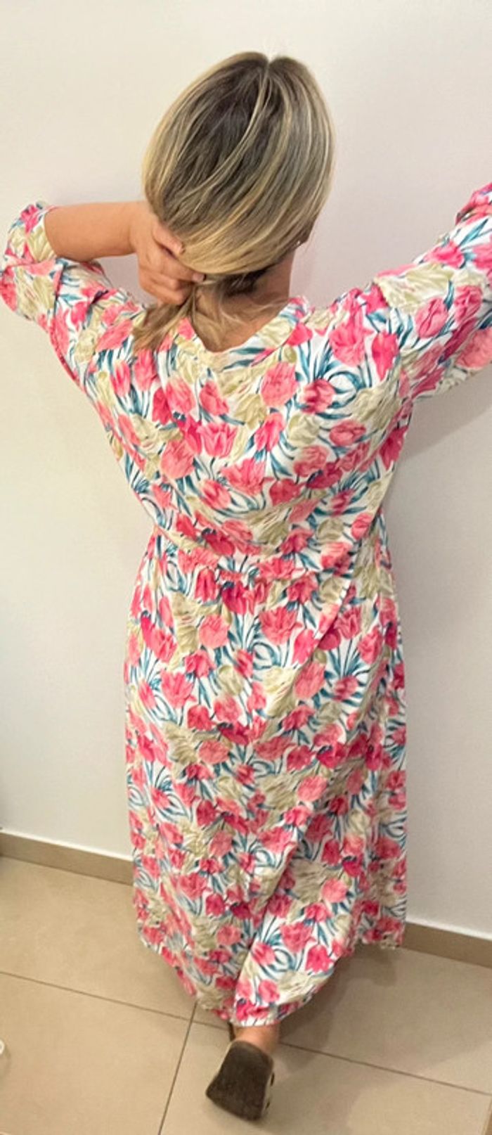 Robe à fleurs longue Taille L-XL - photo numéro 9