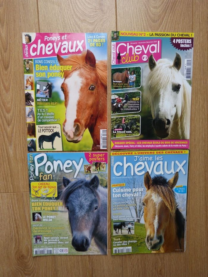 4 Magazines Chevaux