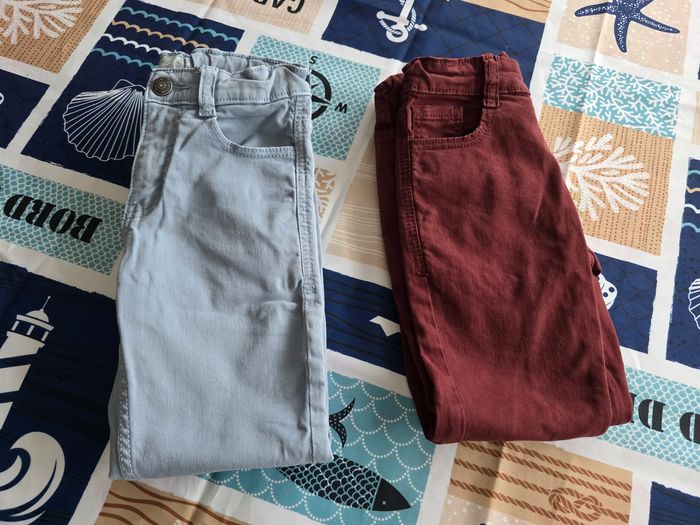 LOTS DE 2 PANTALON GARÇON SLIM ELASTHANNE KIABI TAILLE 5ANS - photo numéro 8