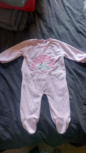 Pyjama rose petite souris