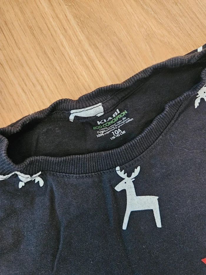 Tee shirt manches longues Kiabi 10 ans Noël - photo numéro 3