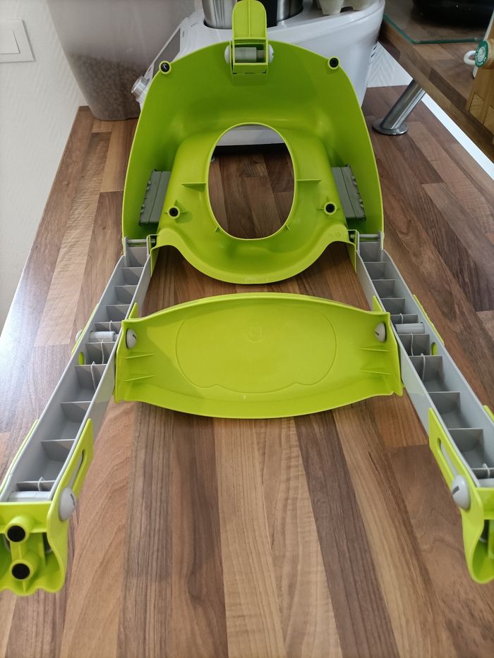 Réducteur wc toilettes marche escalier vert anis gris - photo numéro 6