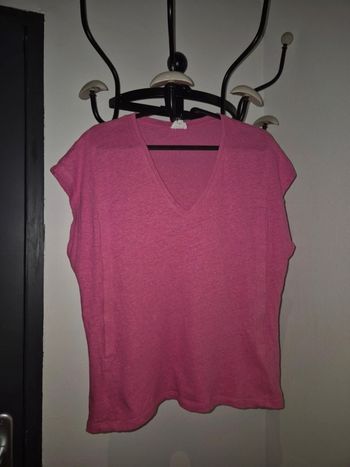 Tshirt allaitement lin et coton tajine banane rose M