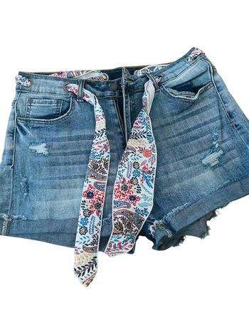 Short en jean femme