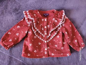 Chemise fille 3 mois