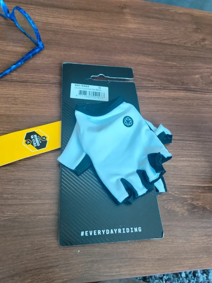 Gants cyclisme Glover essential gel  blanc T S Agu - photo numéro 3