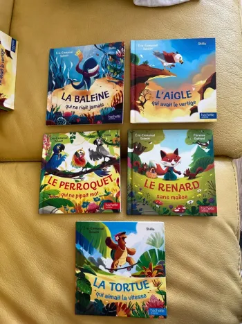 Lot de 5 livres 📚 contes d’animaux étonnants