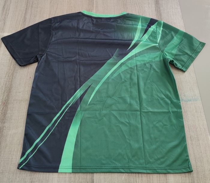 T-shirt manches courtes taille L couleur vert et noir pour homme - photo numéro 4