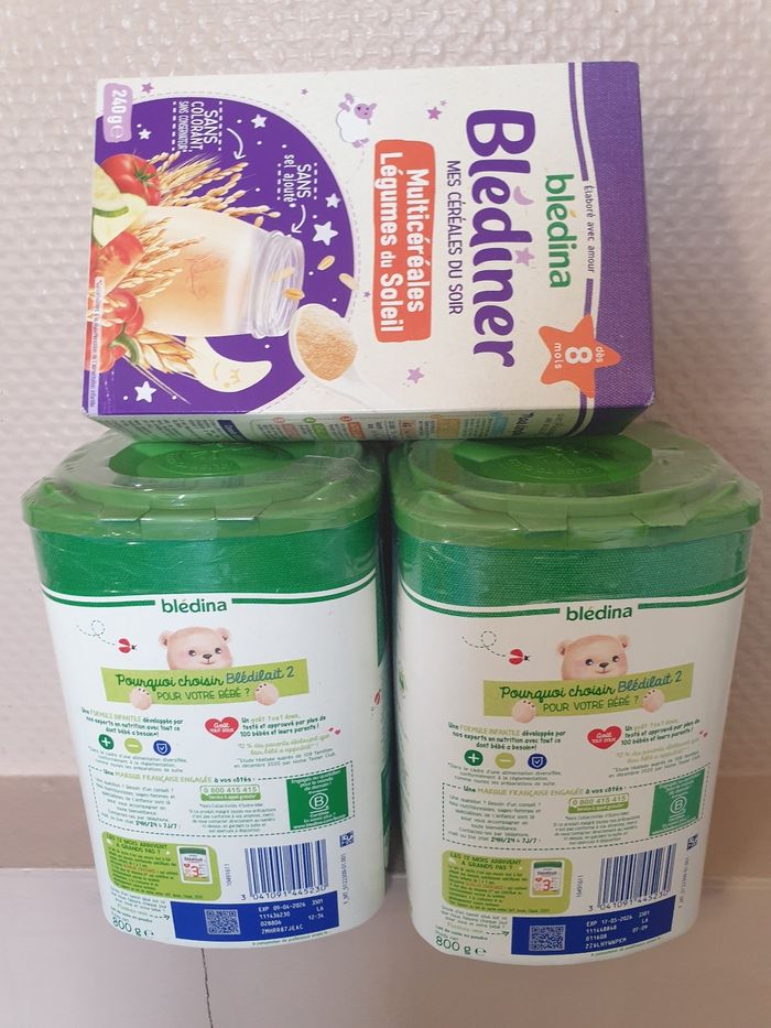 Lot de 2 boite bledilait 2eme age neuve - photo numéro 2