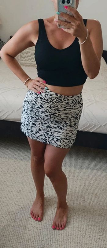 Petits jupe froncée noir et blanc H&M 38 mini