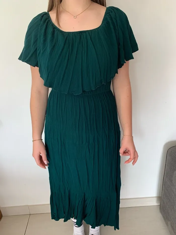 Robe de soirée en crêpe - photo numéro 7