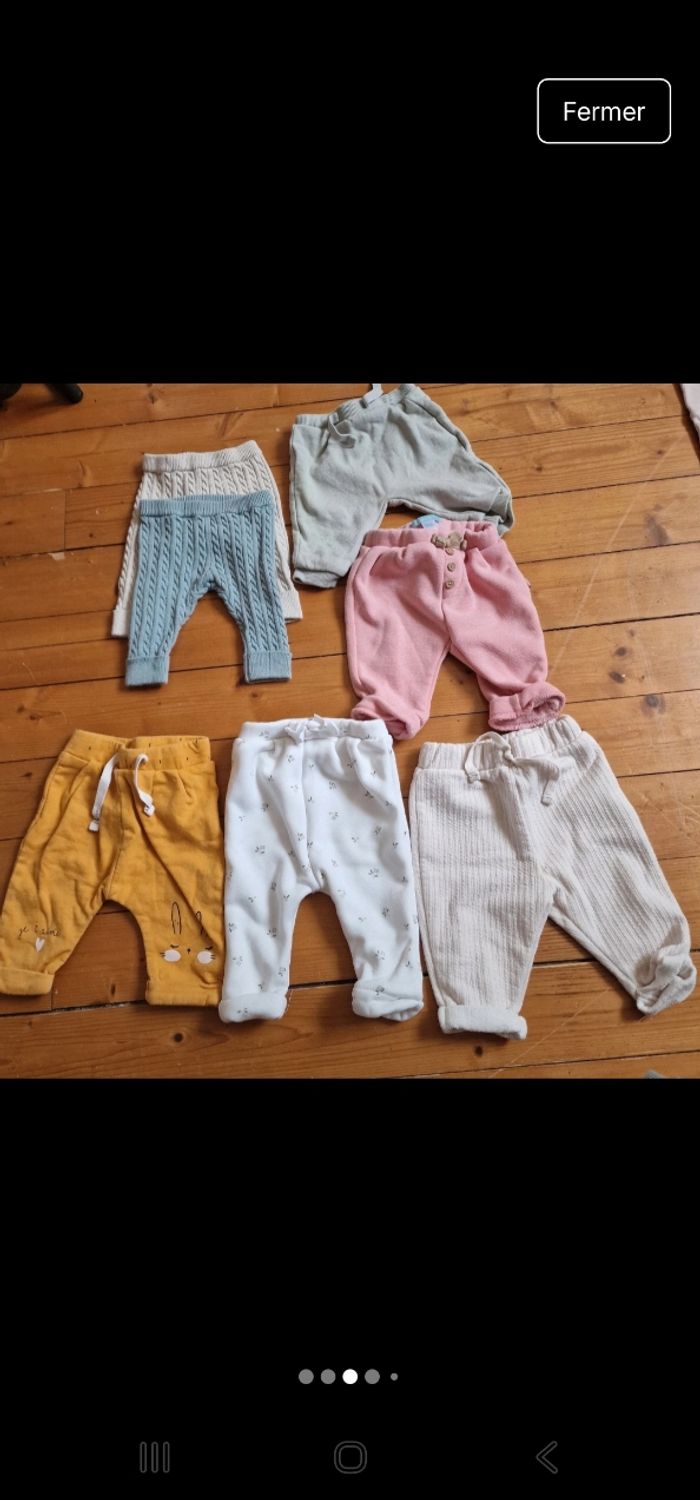 Lot pantalons et pull fille 3 mois - photo numéro 3