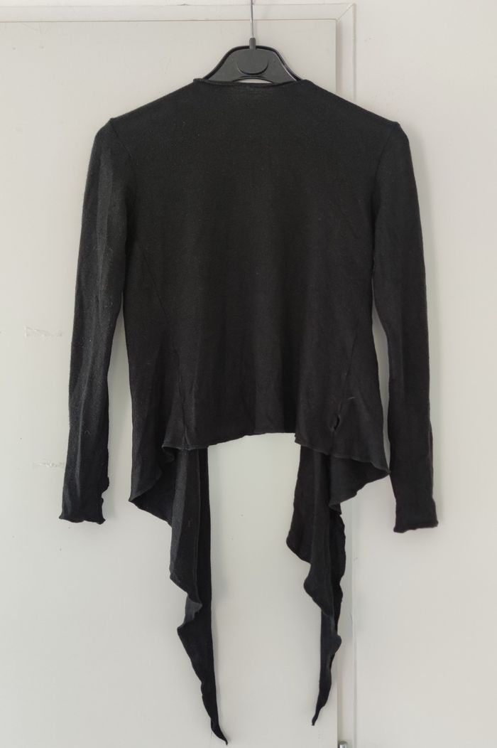 Gilet noir manches longues femme taille S bon état - photo numéro 5