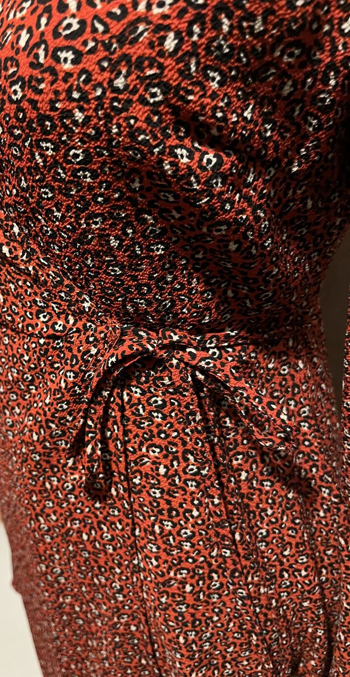Robe cache coeur bordeaux (XS - 34) - photo numéro 3