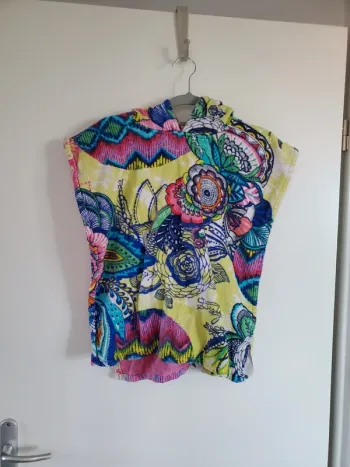 Poncho de baignade desigual enfant