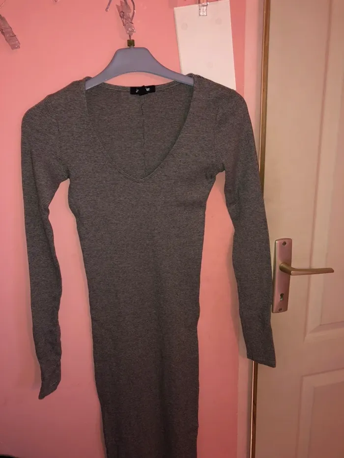 robe grise longue xs