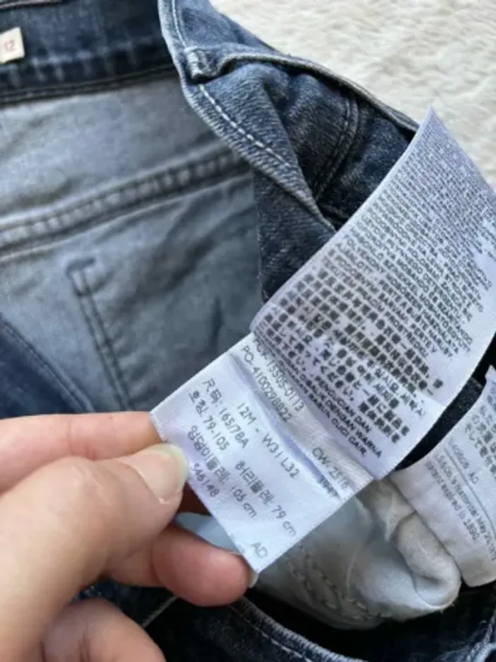 Jean Levi’s 505 Straight femme – taille 42/44 XL/2XL bleu foncé mi taille Modèle US rare - photo numéro 10
