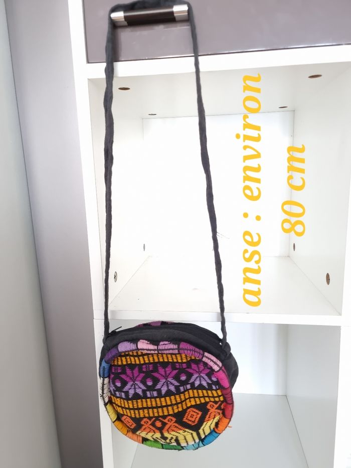 Sac à main rond en bandoulière Guatemala pour adolescente - photo numéro 3