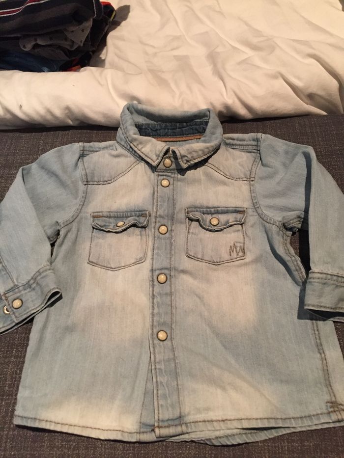 Chemise 4/6mois jean H&M - photo numéro 4