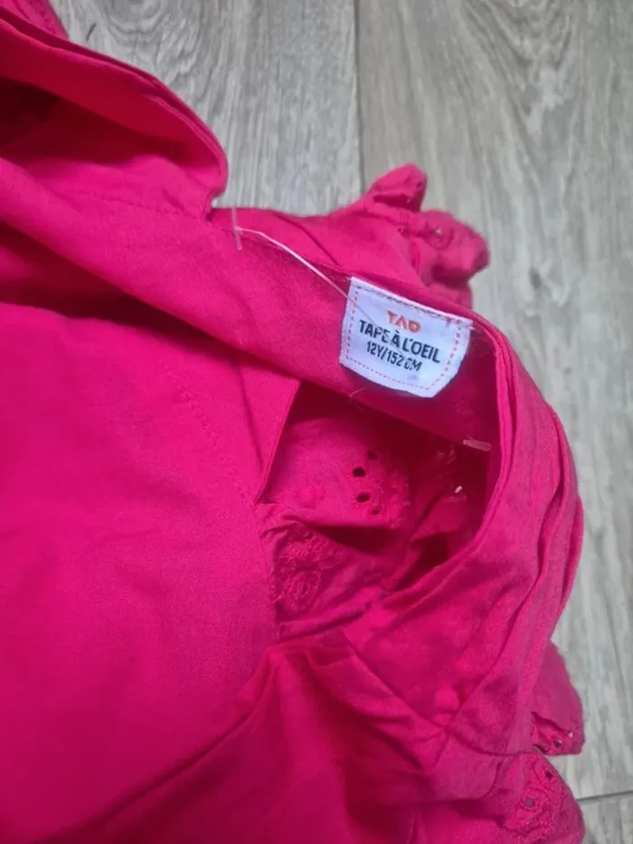 Robe type ibérique (espagnole) tape à l'œil rose fuchsia 12 ans neuve - photo numéro 3