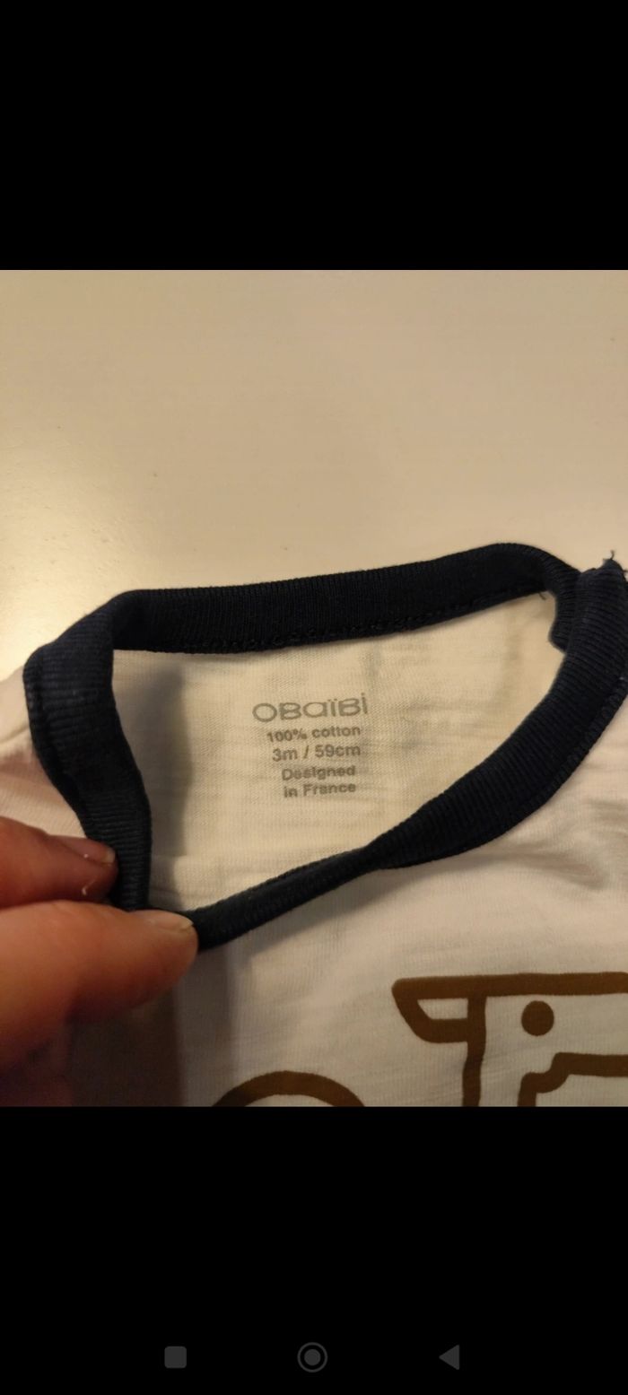 Tenue garçon Obaïbi 3 mois - photo numéro 3