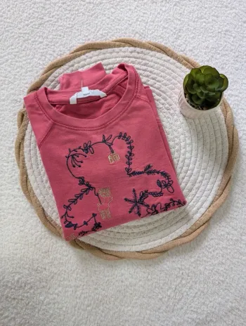 🌸 Sweat rose Lulu Castagnette – 8 ans