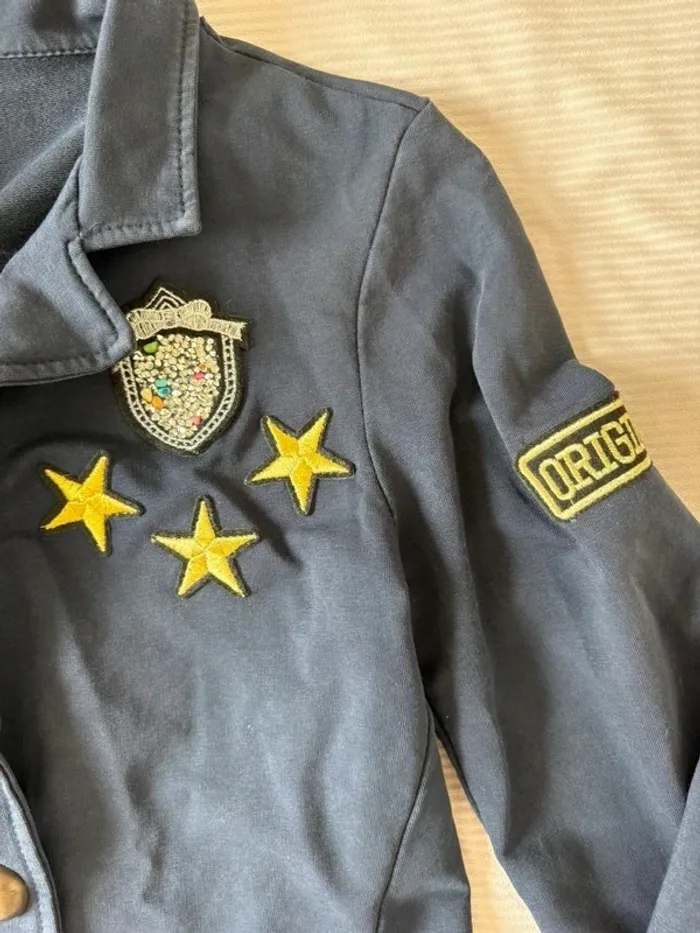 Blazer Veste bleu marine – Made Initially – Taille S – Avec écusson - photo numéro 2