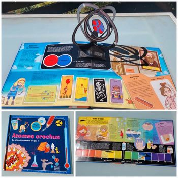 Livre animé Pop-up, flaps 🧪 Atomes crochus 💥 editions quatre fleuves, grand format