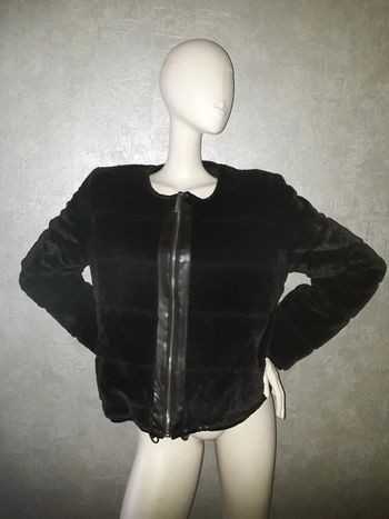 manteau fausse fourrure réversible morgan de toi taille 42 neuf
