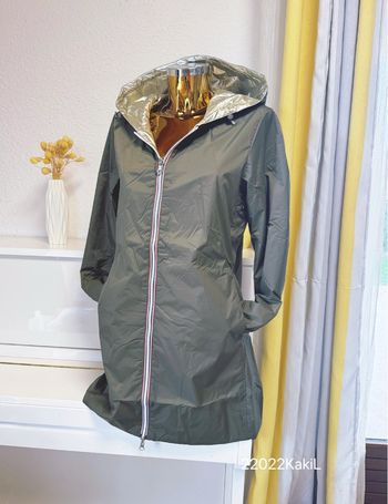 Veste longue mi saison kaki doré taille L 🌸