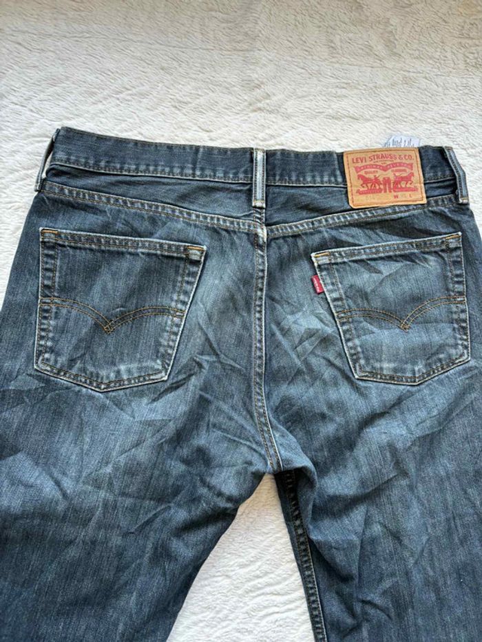 Jean Levi’s 514 regular Straight droit L42/44 W33 L30 Bleu brut délavé homme Mexique US rare - photo numéro 13
